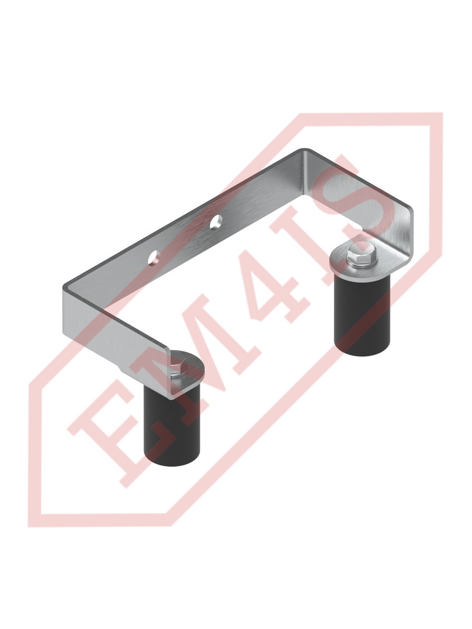 W100 Metalchem -warsaw (Sarlin) Guides -Klammer - Ø48.3x2 Guides, Abstand 220 mm