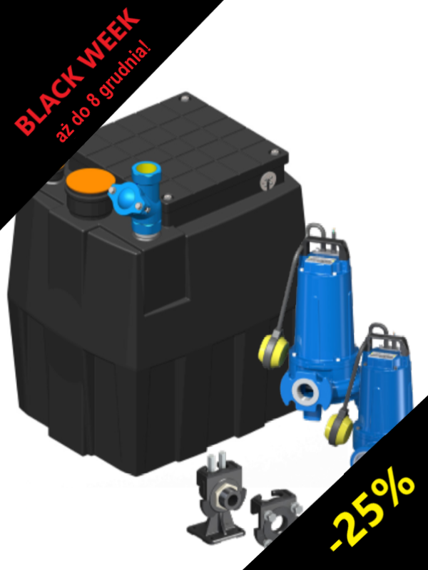 Pratika 200 E6-DA/M2-DA interne Abwasserpumpenstation (kompakt)