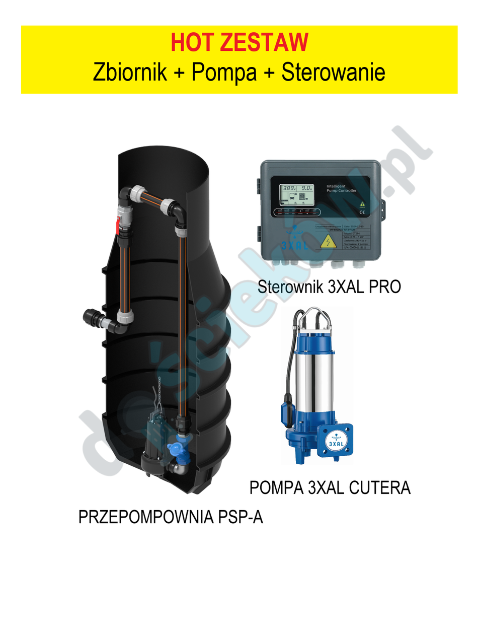 PSP-A-Heimpumpstation + CUTERA-Pumpe + Controller 3XAL PRO + TUYA WI-FI