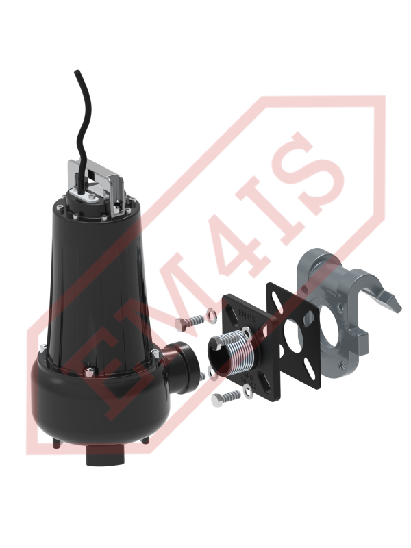 AKG 50-50Z-Adapterkragen für Gewinde DN50 x 2 "GZ für Abwasserpumpen