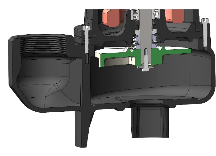 Topenergie 1 - 0,3 kW / 50 Hz - Rohwasserpumpe mit Kot